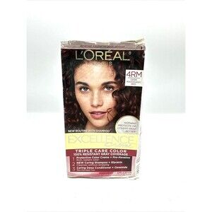 L'Oreal 4RM Dark Mahogany Red Permanent Hair Color Excellence Creme NEW